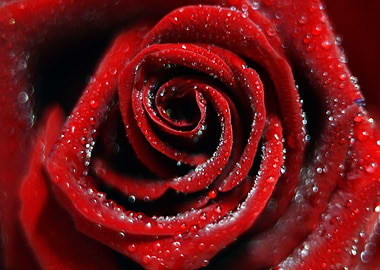 Red rose macro
