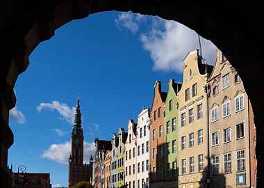 Old Town Houses In Gdansk