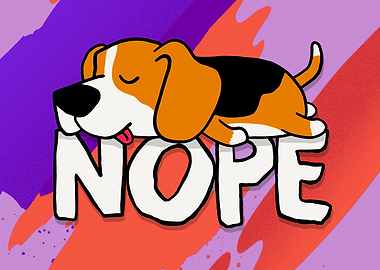 Nope Not Today Lazy Beagle