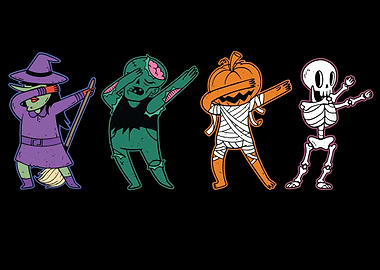 Halloween dance dab dancer