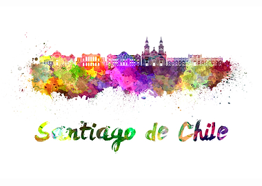 Santiago de chile skyline