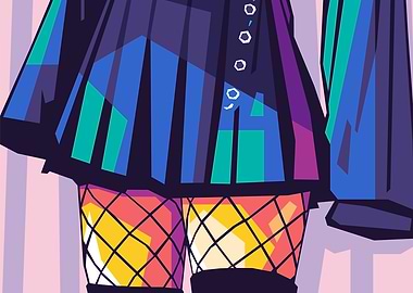 Cute Artstyle Girls Popart