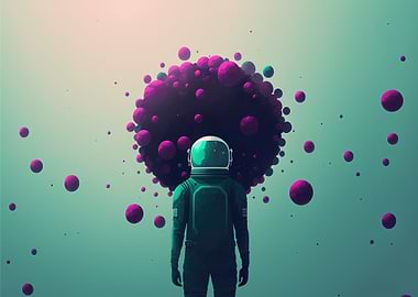 Astronaut shink to virus