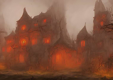 Haunted Manor with Orange