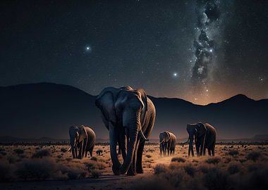 Wild Elephant Animal