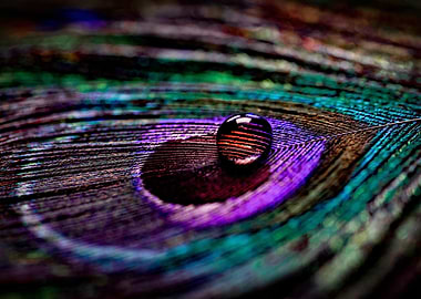 peacock and drop