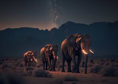 Wild Elephant Animal