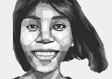 Blonde hair Grayscale