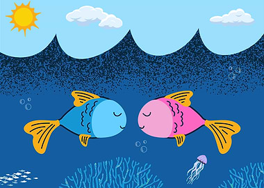 fishes and sea love