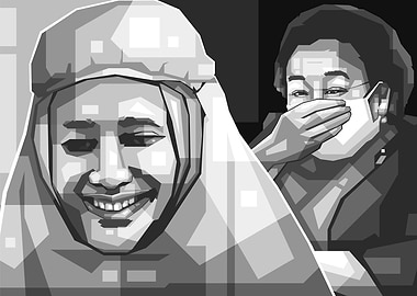 Red BANTENG Popart girls