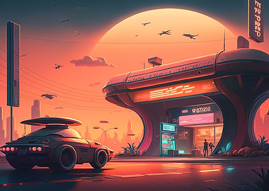 Cyber Car in Space