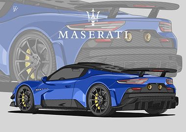 maserati mc20 blue