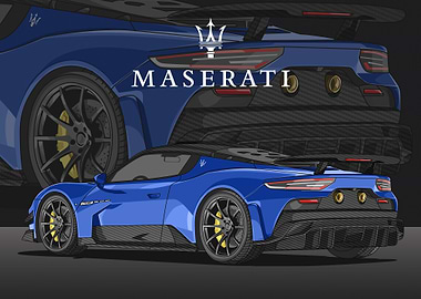 maserati mc20 blue