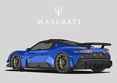 maserati mc20 blue