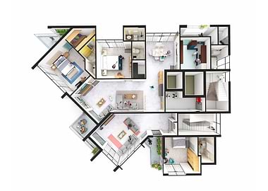 3 bedroom family apartment