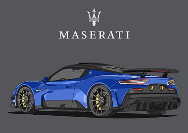 maserati mc20 blue