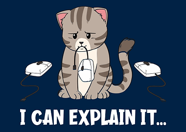 Funny Cat Computer Mouse