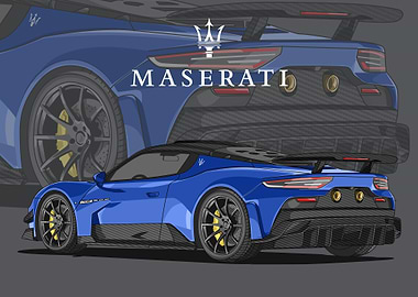 maserati mc20 blue