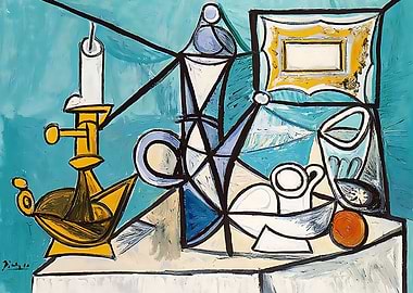 still life with lamp 1944
