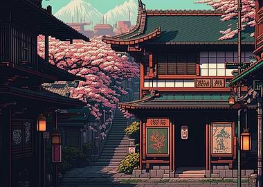 Japan Pixel Art 09