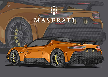 maserati mc 20 orange