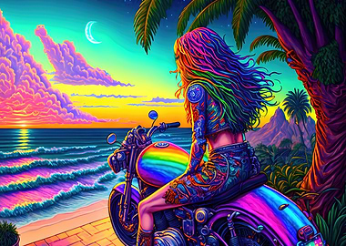 Rebel Ride by the Ocean