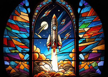 Stained Glass Rocket