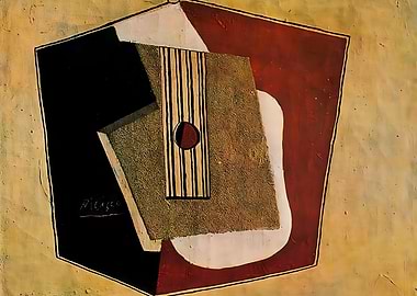 the guitar 1916 by Picasso