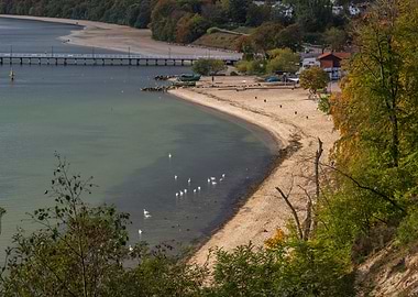 Baltic Sea Beach In Gdynia