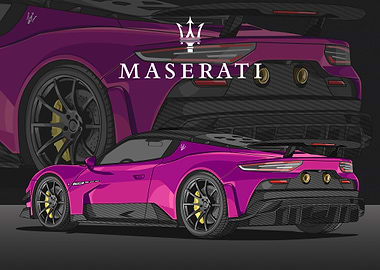 maserati mc 20 purple