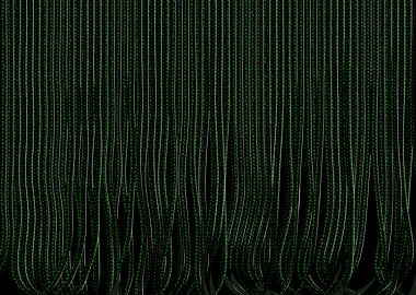 Random numbers green comma