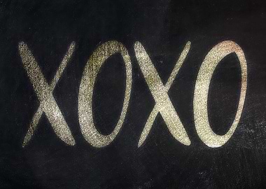 Blackboard quote xoxo big