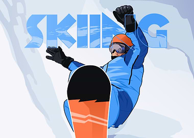 SKIING POSTER