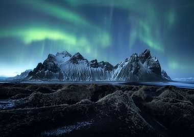 Aurora above Stokksnes