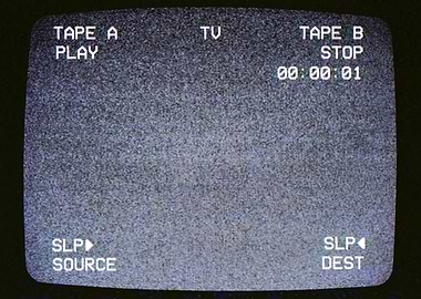 VHS double tape deck noise