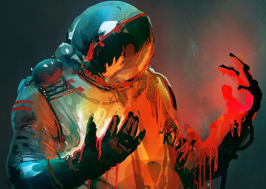 full colour astronaut