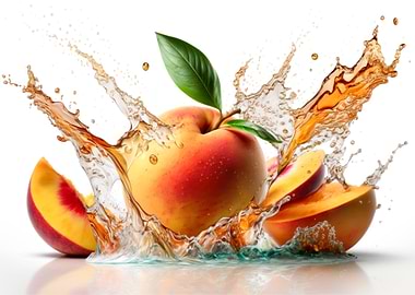 Fruits splashing of juice