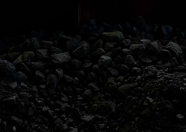 Coal black inside tender o