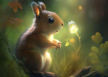 little squirrel flower