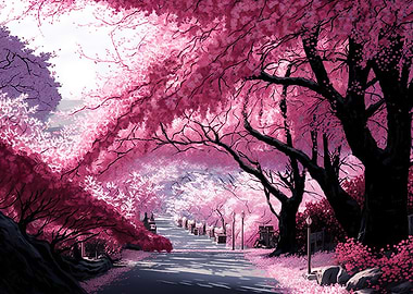 Japanese Pink Garden