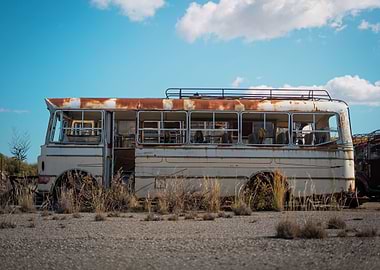 Abandoned bus