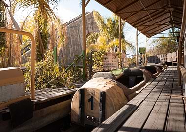 Abandoned water attraction