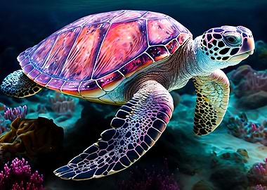 Sea Turtle watercolour