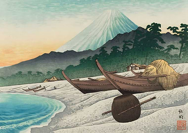 Ukiyo e Senbonhama Beach