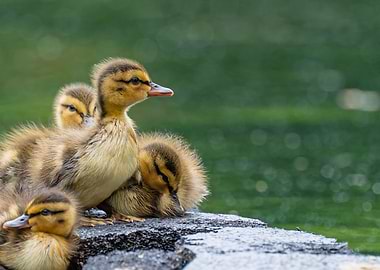 Duckling Looking for Mama