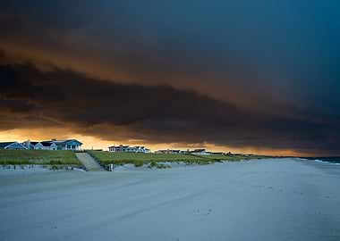 Beach Before Sunset Storm