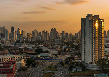 A Sunset in Panama City