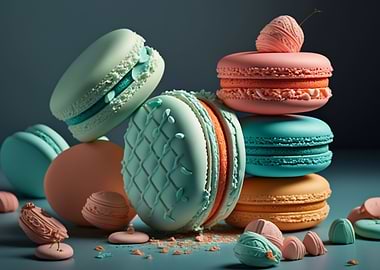 Macarons Baking Bakery