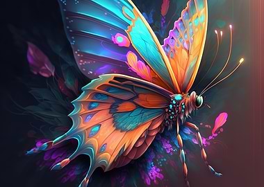 Tropics Butterfly Neon