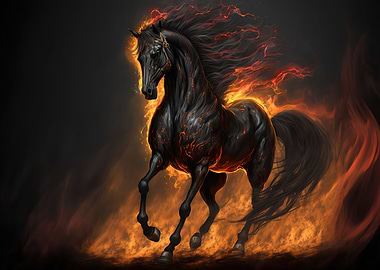 black horse